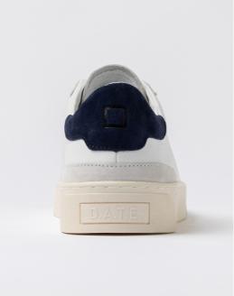 D.A.T.E. Sonica Calf White Blue