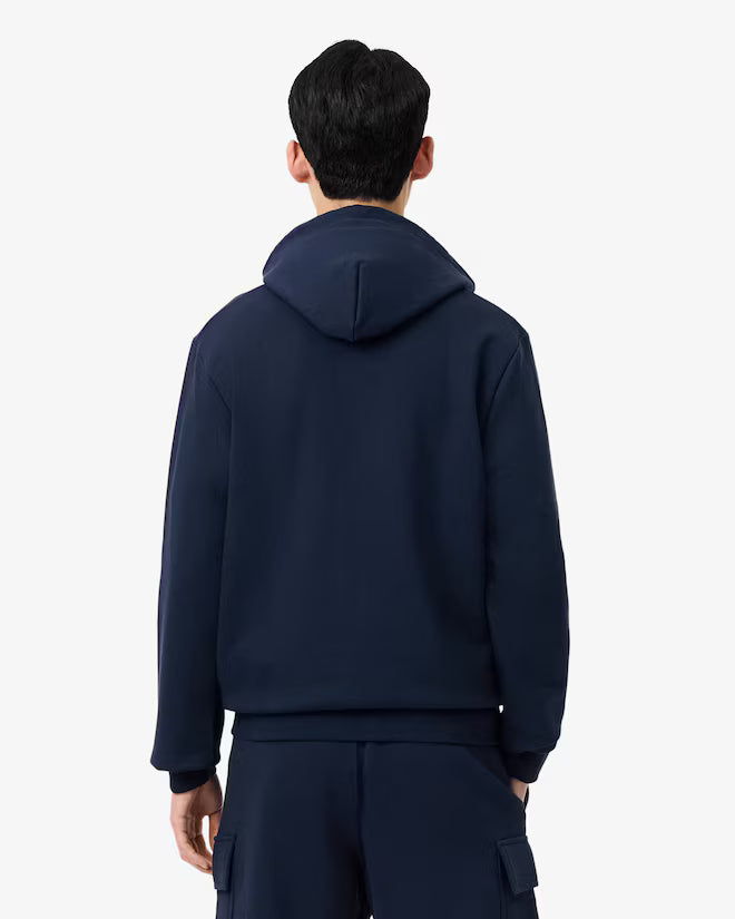 Lacoste Felpa in Tessuto Felpato Classic Fit con Zip