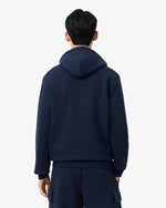Lacoste Felpa in Tessuto Felpato Classic Fit con Zip