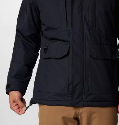 Columbia Giacca con Cappuccio Impermeabile e Foderata in Sherpa Landroamer