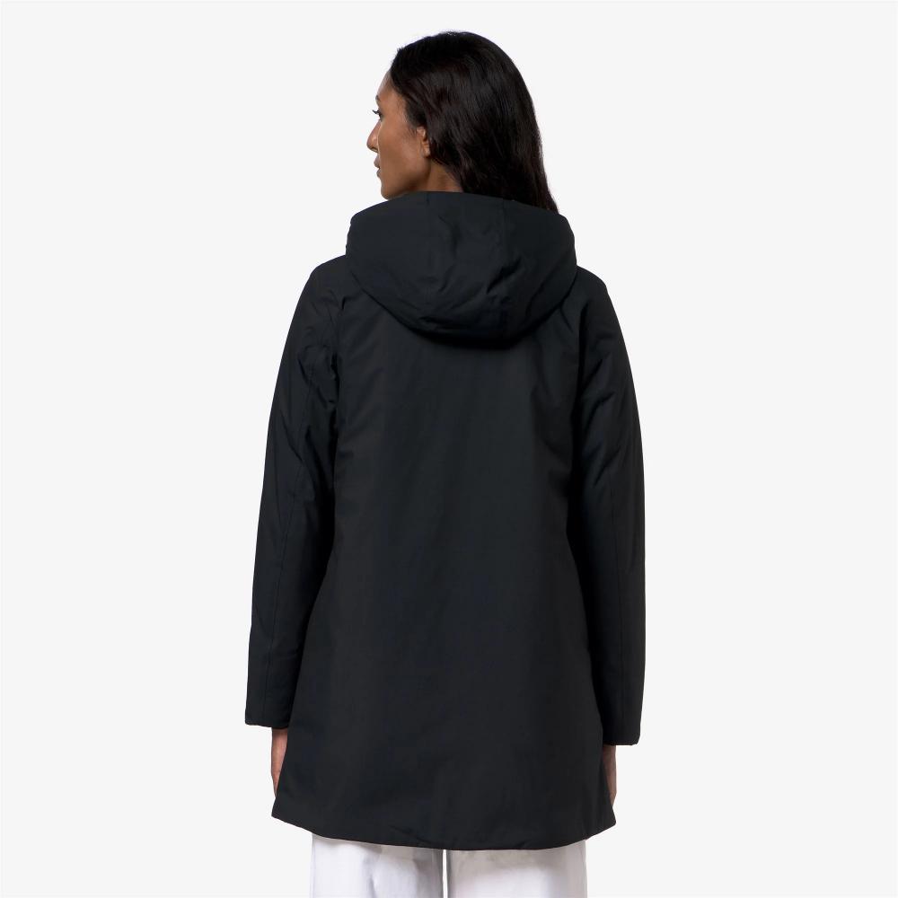 K-Way Giacca Sophie Twill Soft Beaver Black Pure/Grey Warm