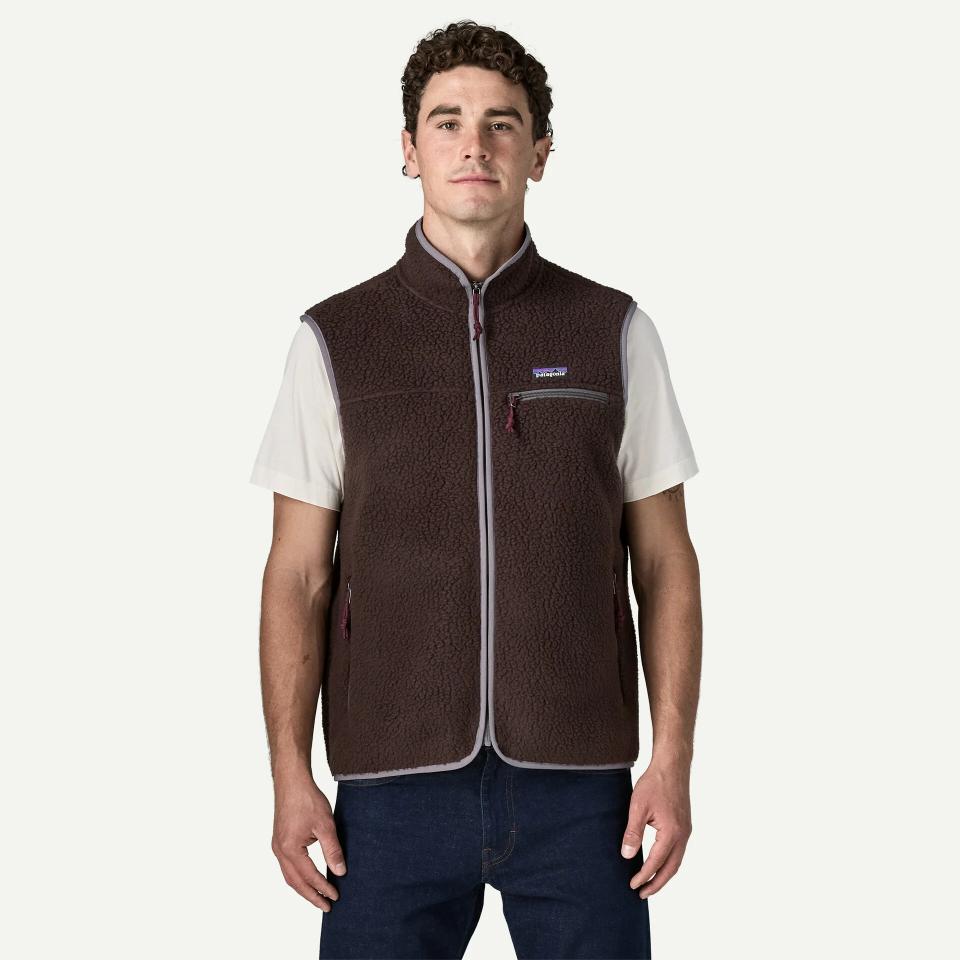 Patagonia Men's Retro Pile Fleece Vest Den Brown