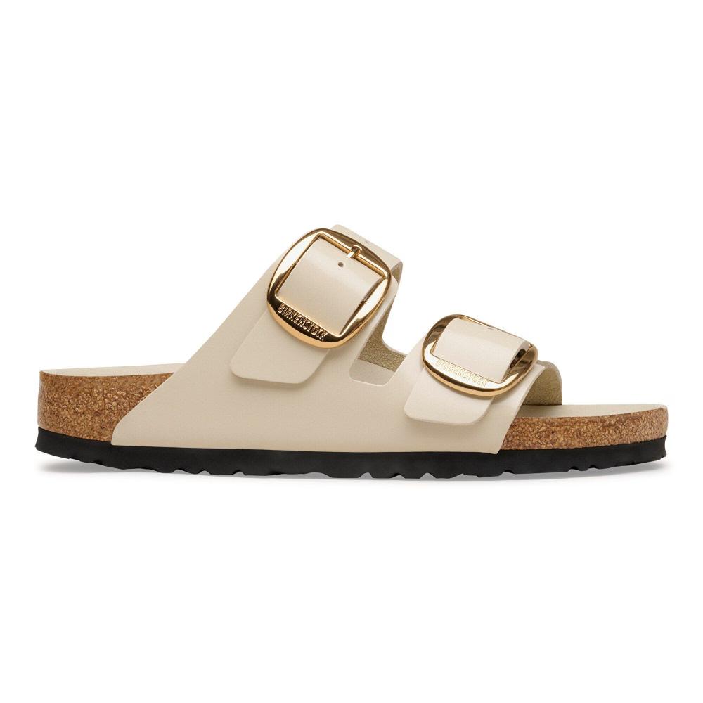Birkenstock Arizona Big BucklePelle naturale vernice Narrow Fit