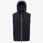 K-Way Giacca Poirol Wool Nylon Beige Khaki/Blue Depth