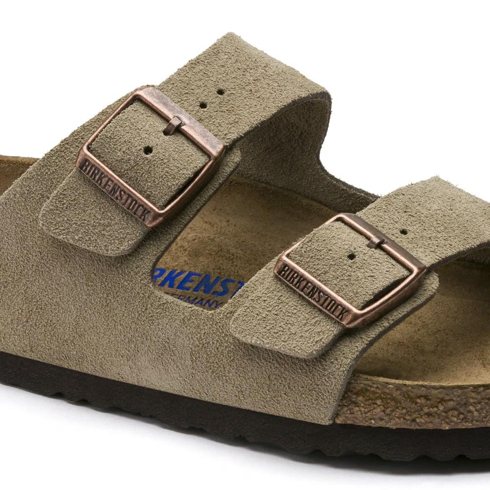Birkenstock Arizona plantare morbido Pelle scamosciata Narrow Fit