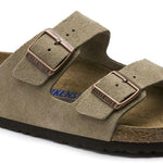 Birkenstock Arizona plantare morbido Pelle scamosciata Narrow Fit