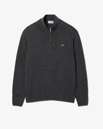 Lacoste Maglione a Collo Alto in Lana con Zip
