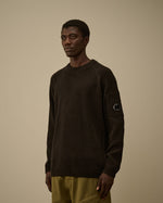 Cp Company Cotton Chenille Crewneck Lens Sweater