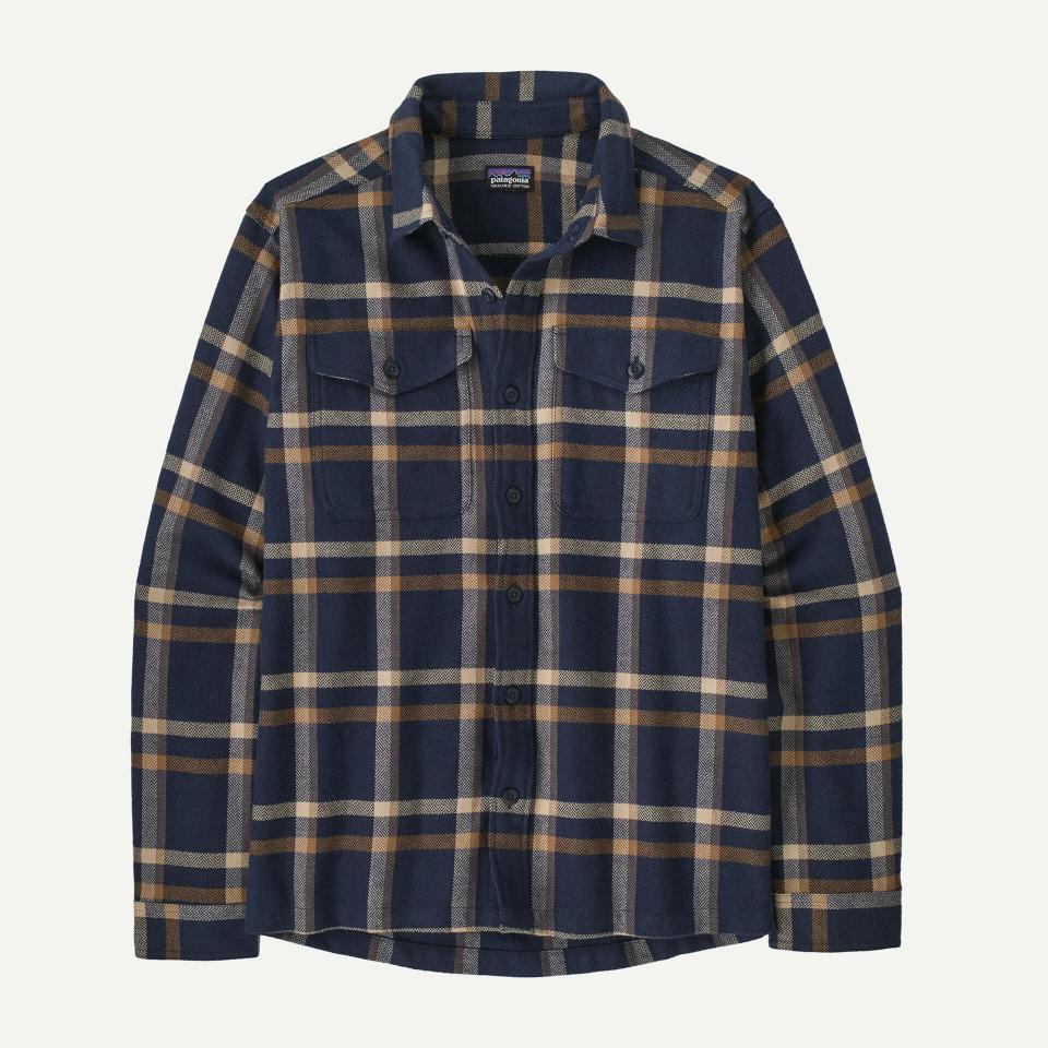 Patagonia Men's Fjord Flannel Shirt Crossing: New Navy