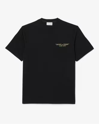 Lacoste T-shirt Ricamata in Cotone