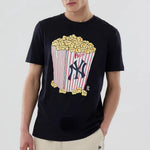 New Era T-Shirt New York Yankees MLB Popcorn Black