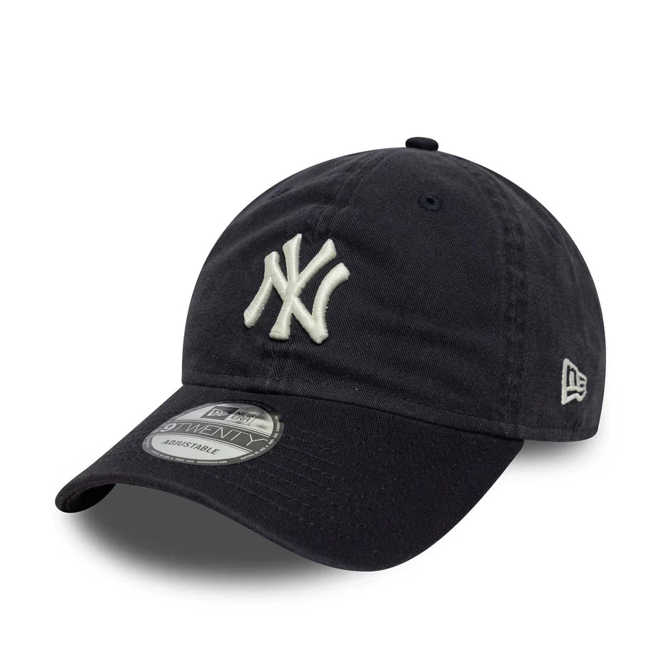 New Era 9TWENTY New York Yankees MLB Washed Script Blu Navy