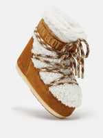 Moon Boot Stivale Lab69 Icon Low Marrone In Shearling