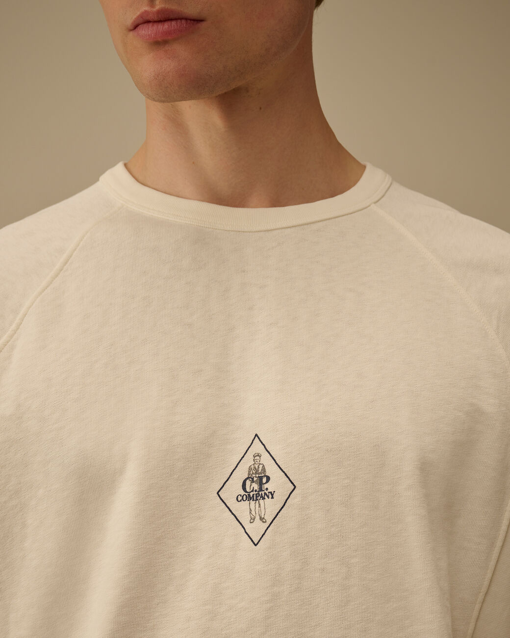 Cp Company Malfilè Fleece Short Sleeve Sweatshirt