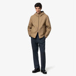 K-Way Giacca Claudel Wool Bonded Double Beige Khaki/Blue Depth