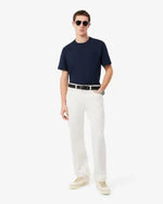Lacoste T-shirt in Jersey con Marchio Goffrato