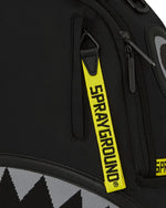 Sprayground Zaino Shark Central Yellow Tape Dlx Satin