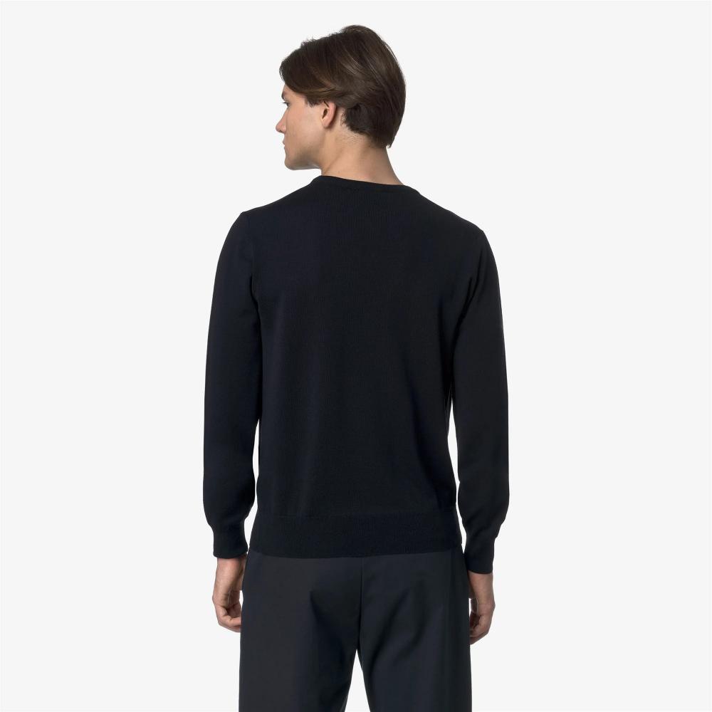 K-Way Maglieria in merino Sebastien Blue Depht
