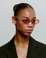 A. KJÆRBEDE Noah Rosegold Galactic Pink Sunglasses