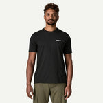 Patagonia Men's P-6 Logo Responsibili-Tee® Black