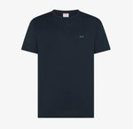Sun68 T-shirt in Jersey di Cotone Blu Navy