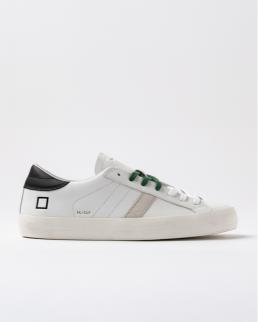 D.A.T.E. Hill Low Calf White Black
