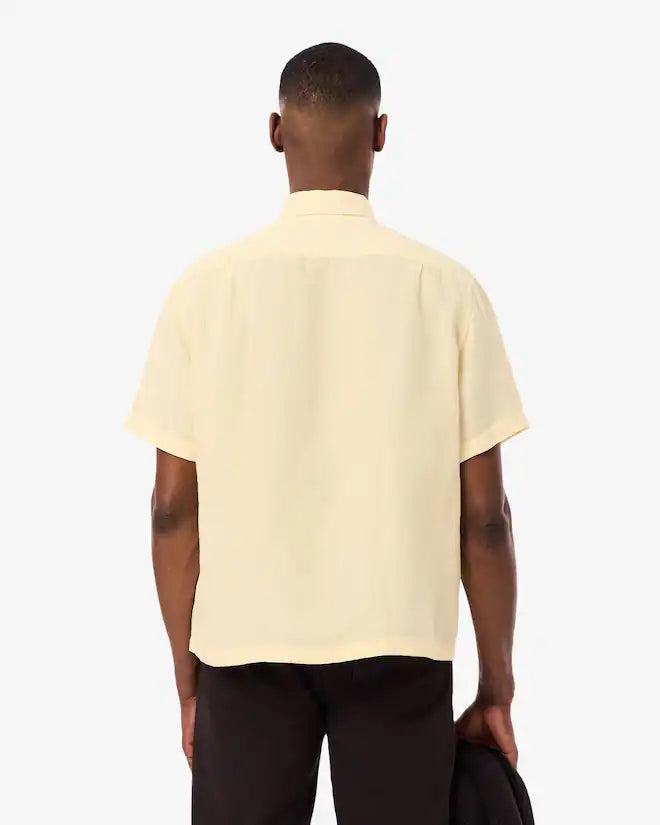 Lacoste Camicia Relaxed Fit in Lino