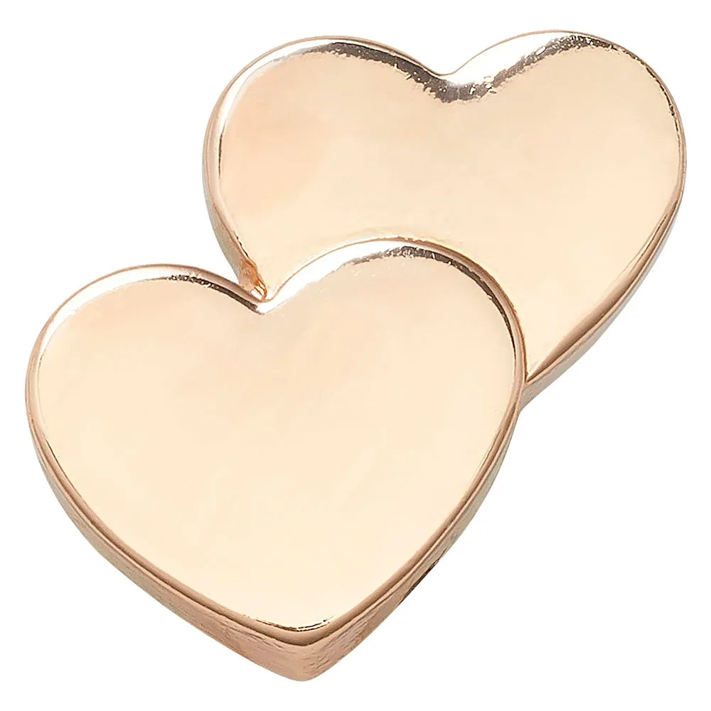 Crocs Jibbitz Gold Double Heart