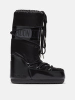 Moon Boot Stivale Icon Glance Nero in Raso