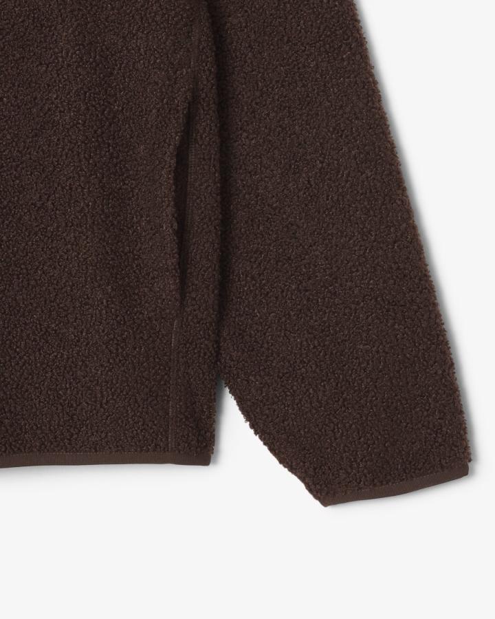 Lacoste Felpa in Pile a Collo Alto con Zip