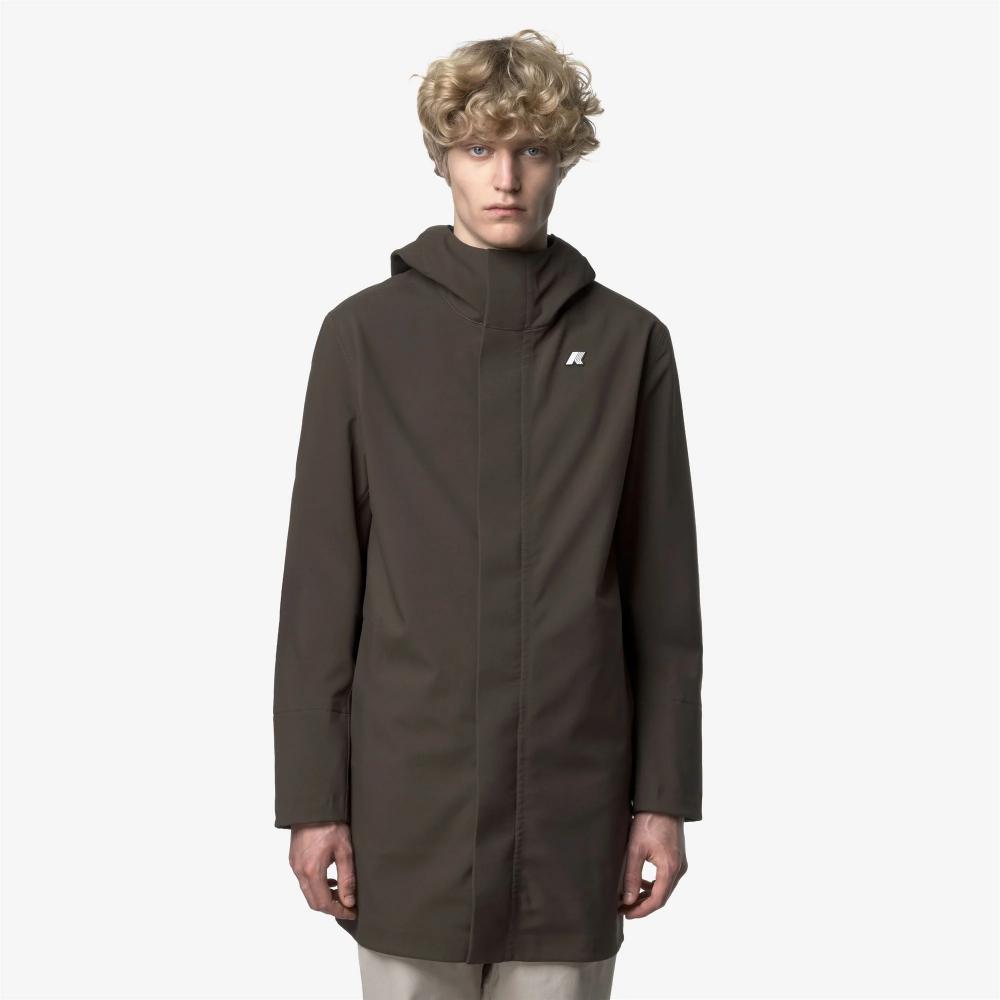 K-Way Giacca Marlyn Bonded Black Olive/Blue Depth