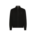 Sun68 Cardigan in Misto Cashmere con Zip Nero