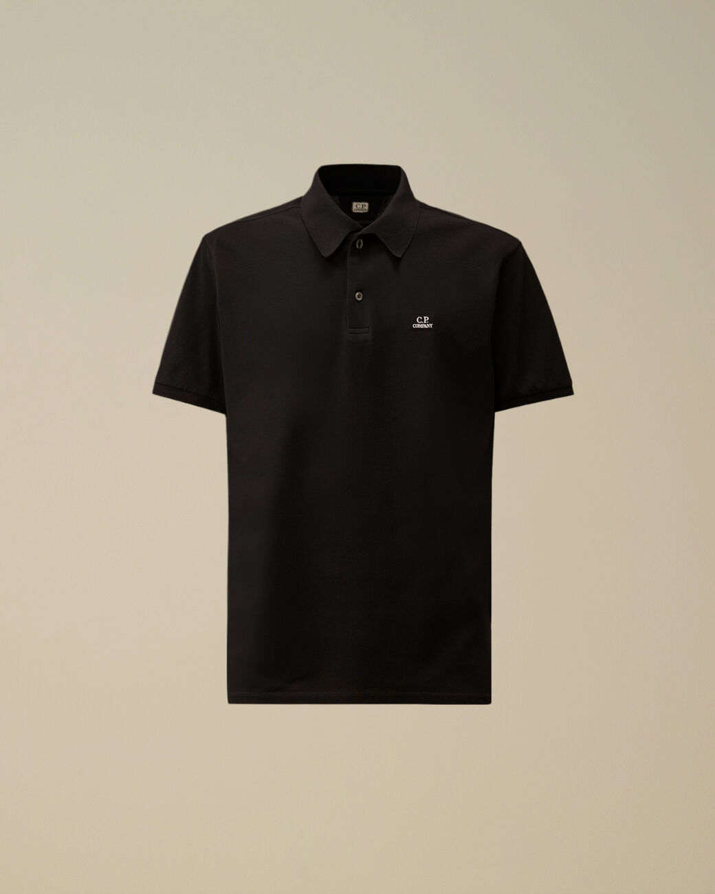 Cp Company Stretch Piquet Short Sleeve Point Collar Polo