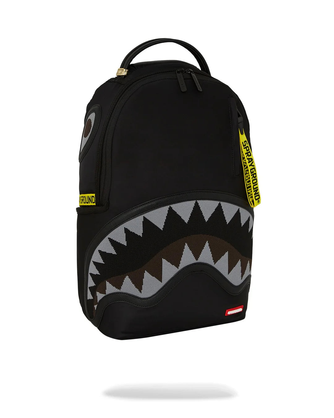 Sprayground Zaino Shark Central Yellow Tape Dlx Satin