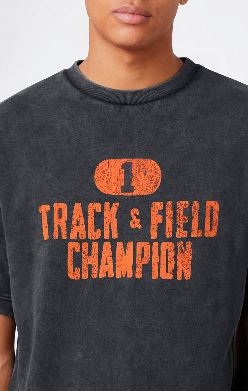 Champion Felpa a Maniche Corte Reverse Weave