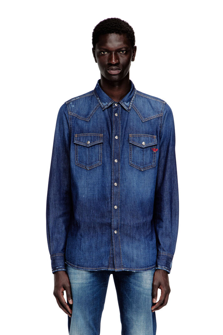 Diesel Camicia in Denim D-Vega