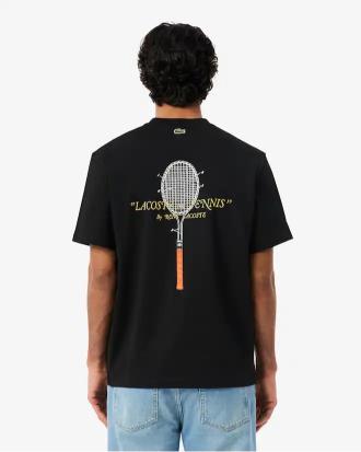 Lacoste T-shirt Ricamata in Cotone