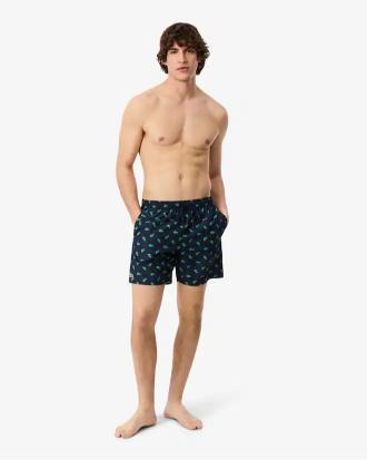 Lacoste Costume da Bagno con Stampa Coccodrillo