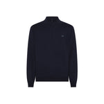 Sun68 Maglia in Cotone e Lana con Zip Navy Blue