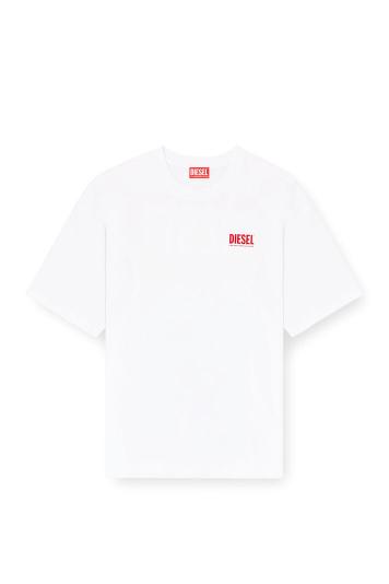 Diesel T-shirt in Cotone con Stampa Diesel