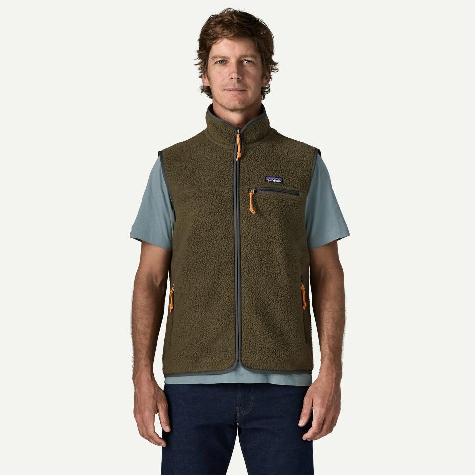 Patagonia Men's Retro Pile Fleece Vest Basin Green