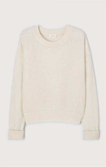 American Vintage Maglione Donna Vitow Bianco