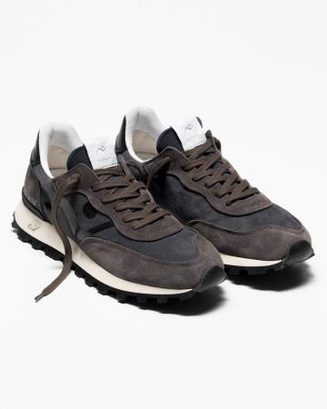 No Map Society VELOCE Deluxe Suede SuedeCharcoal GreyBlack