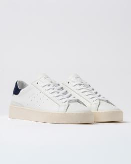D.A.T.E. Sonica Calf White Blue