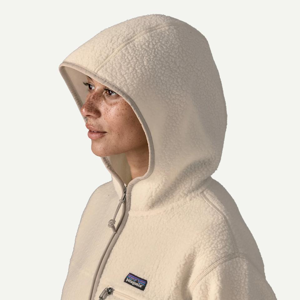 Patagonia Women's Retro Pile Fleece Hoody Natural
