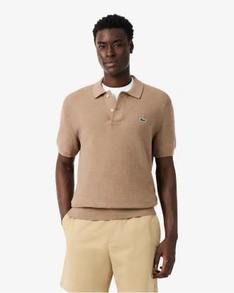 Lacoste Polo in Maglia Bouclé Classic Fit