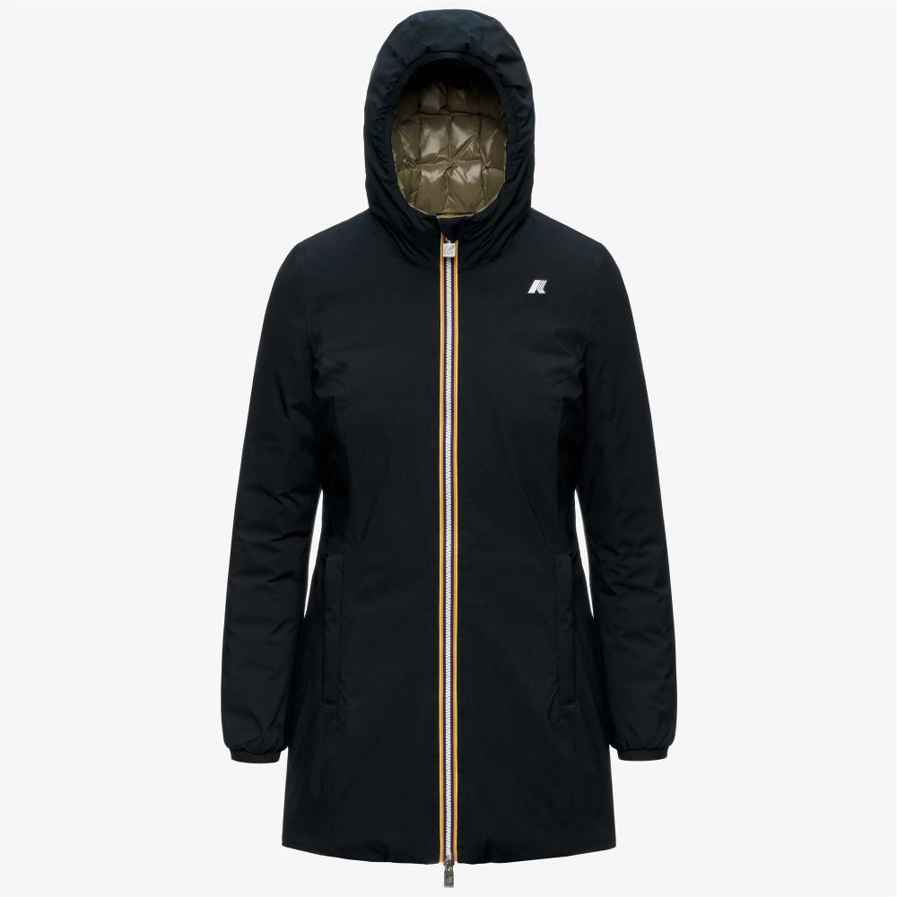 K-way Giacca Denise St Thermo Double Black Pure/Green Army
