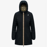 K-way Giacca Denise St Thermo Double Black Pure/Green Army