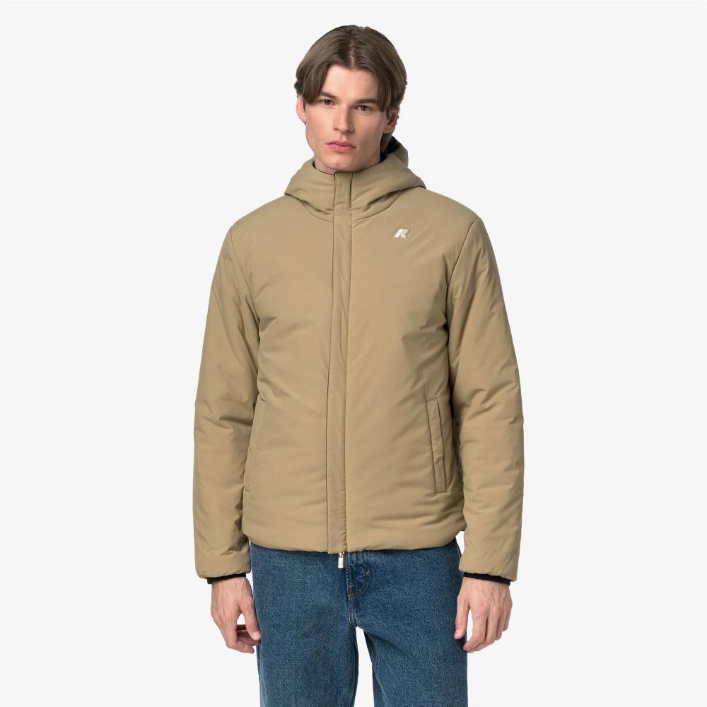 K-Way Giacca Jack St Warm Double Black Pure/Beige Khaki