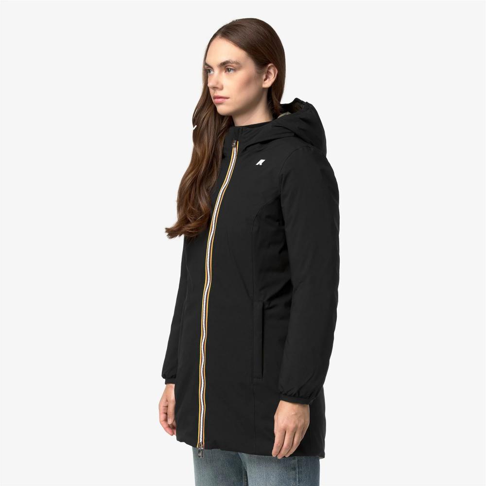 K-way Giacca Denise St Thermo Double Black Pure/Green Army